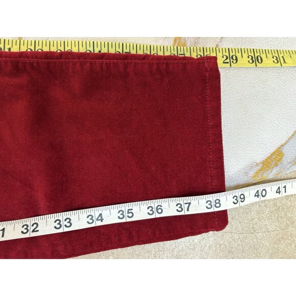 Talbots Signature Red Velvet Pants Womens Waist 30 Costume Christmas Santa Claus - Picture 4 of 10